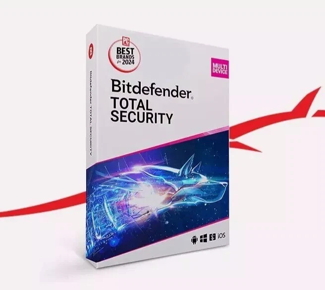 Bitdefender Total Security  3 Years For 1 Windows PC Latest Version + Daily VPN - Image 1 of 1
