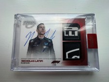 2022 F1 Topps Dynasty Nicholas Latifi /5 Dual Relic Autographed Card