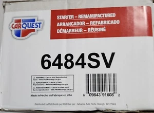 6484SV Starter Carquest Buick Regal Chevy Pontiac Oldsmobile - Picture 1 of 2