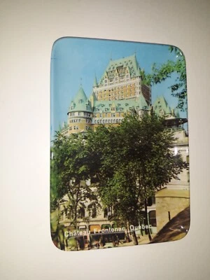 Melamine Trinket Tray Dish Jewelry Scenic Chateau Frontenac, Quebec by MB Italy - Image 1 of 4