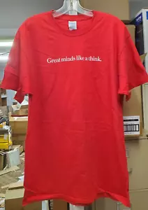NUEVA Camiseta Roja para Hombre The Economist GREAT MINDS LIKE A THINK Talla: L - Imagen 1 de 10