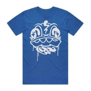 Camiseta Azul Flava Signature - Cuello Redondo Blanco Logotipo Graffiti S - XXXL - Imagen 1 de 2