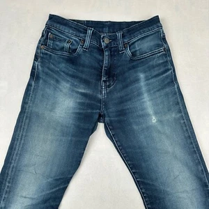 Jeans Levis para hombre 28x32 azul (se adapta a 27x29) 502 bigote desteñido desgastado premium - Imagen 1 de 15
