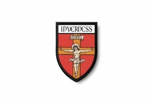 Patch printed shield embroidery border badge souvenir flag city county inverness - Picture 1 of 1