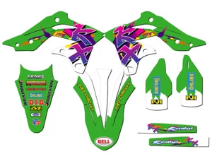 2013-2016 KX 250 F THROWBACK Green Senge Graphics Kit Compatible with Kawasaki - Bild 1 von 10