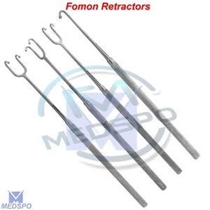 Surgical Fomon Retractors Double & Single Prongs General Vet Surgery Instruments - Picture 1 of 5