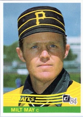 1984 Donruss #386 Milt May Pittsburgh Pirates - Image 1 of 2