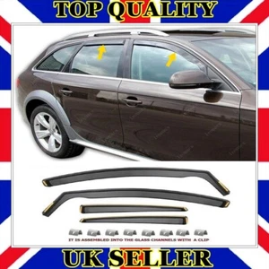 Visiera Finestra Deflettore Vento con Clip per AUDI A4 B8 ESTATE 2007-2015 - Foto 1 di 11