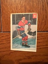 Bernie Geoffrion 1954-55 Parkhurst Hockey Card #8 EX