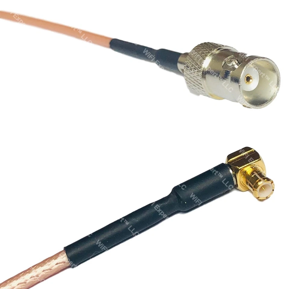 RG316 BNC FEMALE to MCX MALE ANGLE RF Cable FAST-SHIP LOT - Image 1 of 1