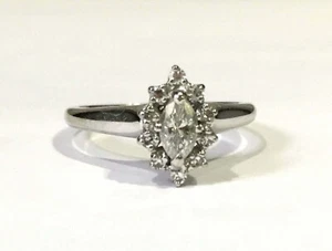 1.50Ct Lab-Created VVS1/D Diamond Halo Engagement Ring 14K White Gold Finish - Picture 1 of 3