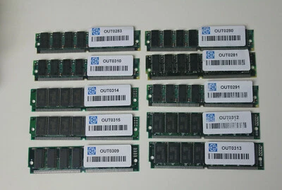 Kit Memoria RAM EDO 72 Contactos - Pack 10 Unidades 16MB - Imagen 1 de 2