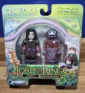 Lord of the Rings Minimates Aragorn And Uruk-hai Berzerker 2 Pack - Picture 1 of 2