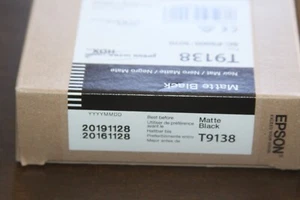 EPSON ULTRACHROME HDX INK, T9138, 200ML, MATTE BLACK, FOR SC-P5000 or 5070 - Picture 1 of 1