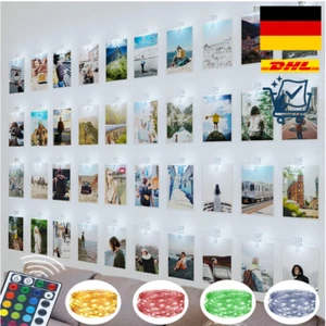 LED Lichterkette Wand Deko – 100LED, Farben, 10m - Bild 1 von 8