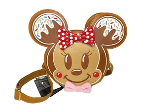 Disney Mickey & Minnie Gingerbread Cookie Loungefly Figural Crossbody Bag - Bild 1 von 13