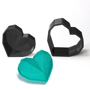 DIAMANTHERZ Badebombenform, DIY Original Badebomben Set 3D Druck Kit - Bild 1 von 10