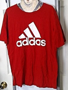 Rotes Adidas Logo Go To T-Shirt Größe L - Bild 1 von 6