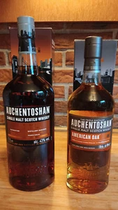 Malt Whisky AUCHENTOSHAN Dark Oak 1 L und American Oak 0,7 L - Bild 1 von 4