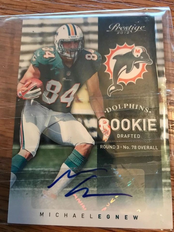 2012 Panini Prestige Michael Egnew Autograph 237/899 RC #266 Miami Dolphins - Image 1 of 1
