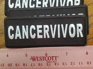 Biker patch "Breast Cancervivor" Patch New Nice - Picture 1 of 2