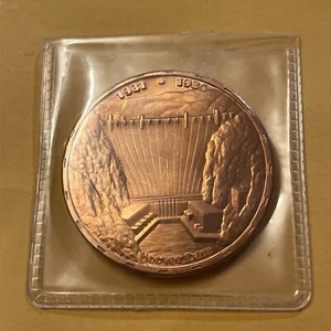 Limited Edition, Bureau of Reclamation Hoover Dam Copper Commemorative Coin 2007 - Picture 1 of 2