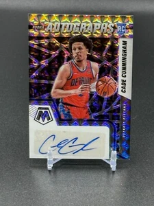 2021-22 Panini Mosaic CADE CUNNINGHAM Rookie Signatures Prizm Auto RC #RAM-CCH - Bild 1 von 2