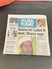 May 2 2011 USA Today Osama Bin Laden Dead variant #1 original excellent conditio