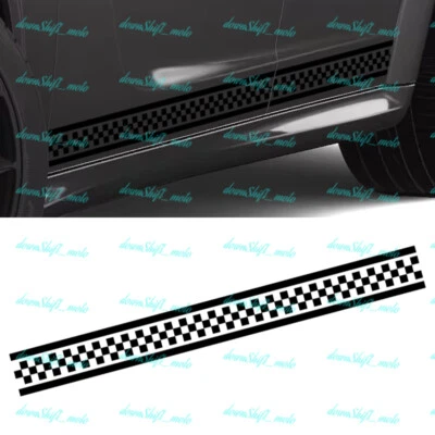 Calcomanía gráfica bandera a cuadros pegatina vinilo moto tanque coche carreras X1 Foto 1 de 4