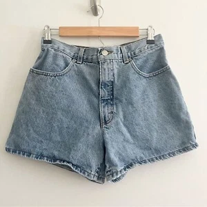 Vintage J. Pantaloncini jeans donna Crew lavaggio leggero vita alta denim taglia 8 - Foto 1 di 7
