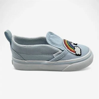 VANS Slip On V (Sequin Patch) Ballad Blue White Toddler Girls Athletic Slip-On - Image 1 of 4