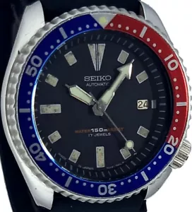 Vintage SEIKO 7002 diver with Genuine 17 Jewel dial, hands, BIG case & movement - Picture 1 of 10