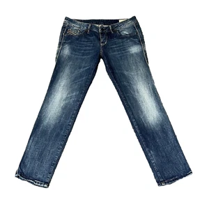 Diesel Womens Jeans Slim Skinny Low Rise Stretch Blue Button Fly Cuddy W32 L28 - Picture 1 of 14