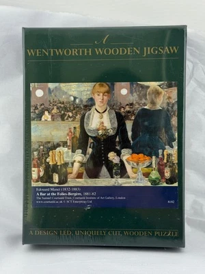 Quebra-cabeça de madeira WENTWORTH - Manet "A Bar At The Folies-Bergere" 140 peças - Imagem 1 de 4