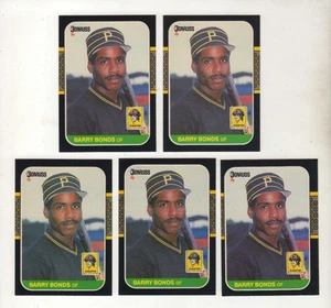1987 Donruss #361 ... Barry Bonds 5 Rookie RC Lot - Picture 1 of 1