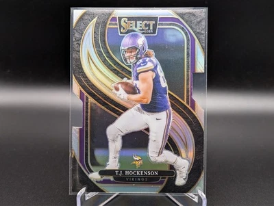 2024 Panini Select T.J. HOCKENSON #194 Premier Level Silver Die-Cut Prizm - Image 1 of 2