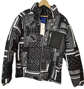 Jack & Jones Originals Puffer Jacket Bandana Paisley Print Mens Size XL EU NEW - Picture 1 of 15