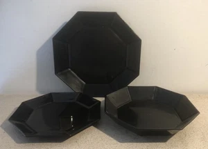 Arcoroc vintage 3 assiettes Octime 1 plate 1 creuse 1 dessert 3 french plates - Imagen 1 de 2