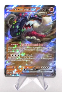 Pokemon **Paldean Fates** Great Tusk EX 053/091 FULL ART ** MINT & NEVER USED** - Bild 1 von 2