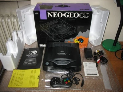 BOXED SNK NEO GEO CD TOP LOADING CONSOLE JAP IMPORT - Immagine 1 di 4