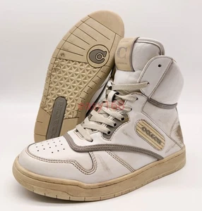 Neu Coach High Top Sneaker Distressed WMN's Gr. 7 Leder 37,5 Vintage Ck972 - Bild 1 von 13