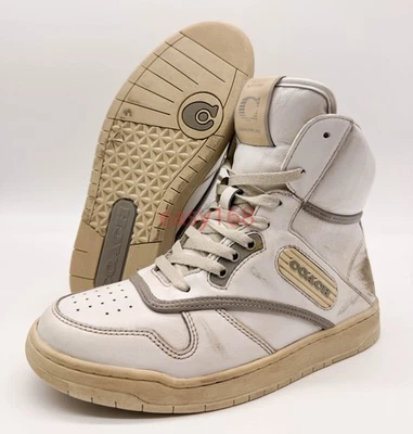 Nueva Zapatilla Coach High Top Envejecida WMN Talla 6 Cuero 36.5 De Colección Ck972 Foto 1 de 4