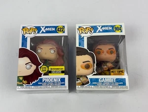 Funko Pop Marvel X-Men Phoenix #422 GITD EE Exc & Gambit Hot Topic exc - Picture 1 of 6
