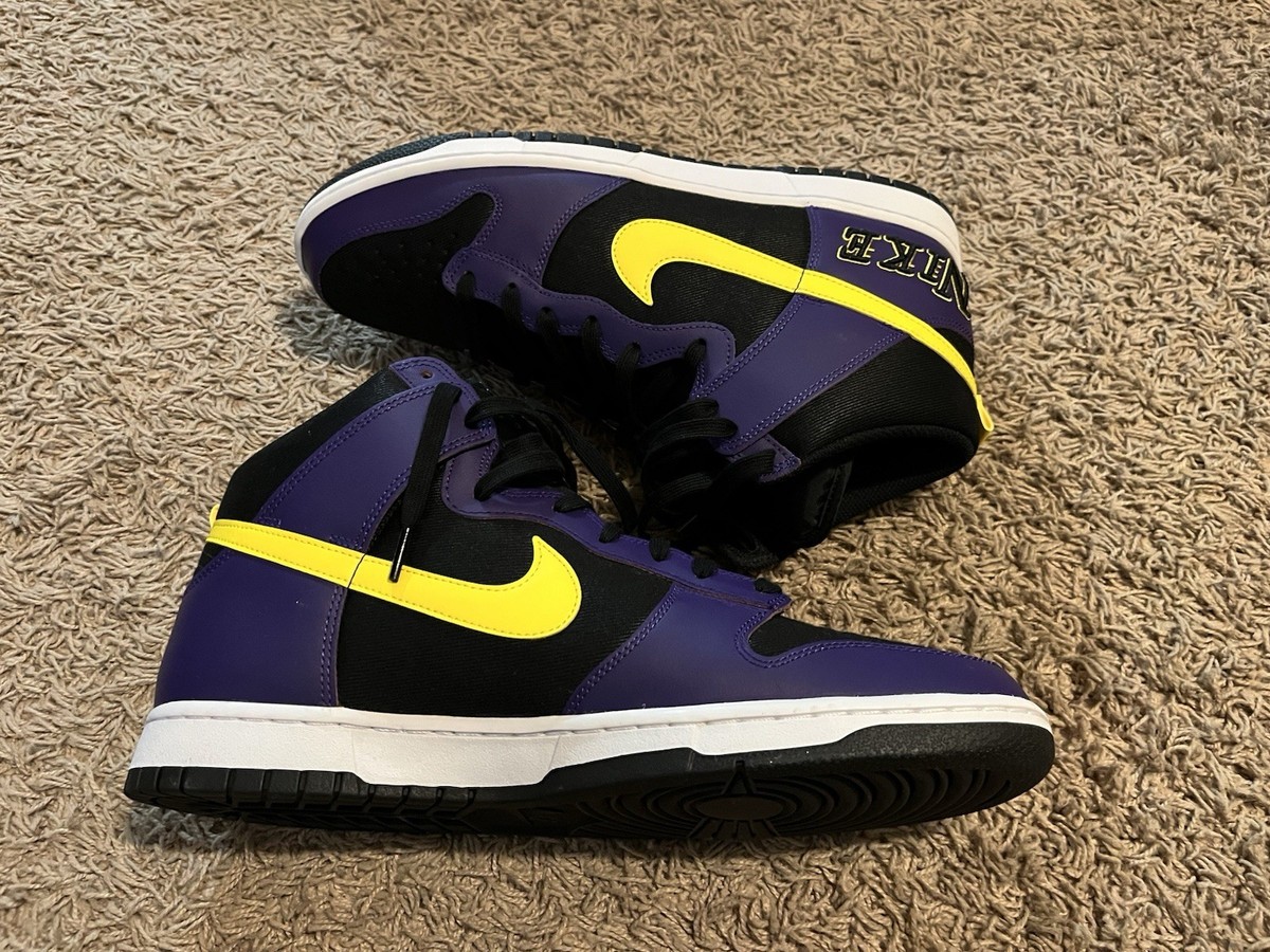 Nike Dunk Premium EMB High Lakers for Sale | Authenticity Nike Dunk Premium EMB High Lakers for Sale | Authenticity