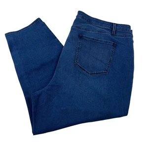 Talbots Skinny Crop Jeans Übergröße 22 W dunkle Waschung hoher Bund Stretch Neu mit Etikett - Bild 1 von 7