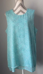 Blusa Fever 4357 para mujer talla XL doble capa de gasa bufanda cuello redondo túnica - Imagen 1 de 8