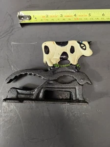 Wall Or Table Mount Cast Iron Cow Nut Cracker 5"L. No Base - Picture 1 of 7