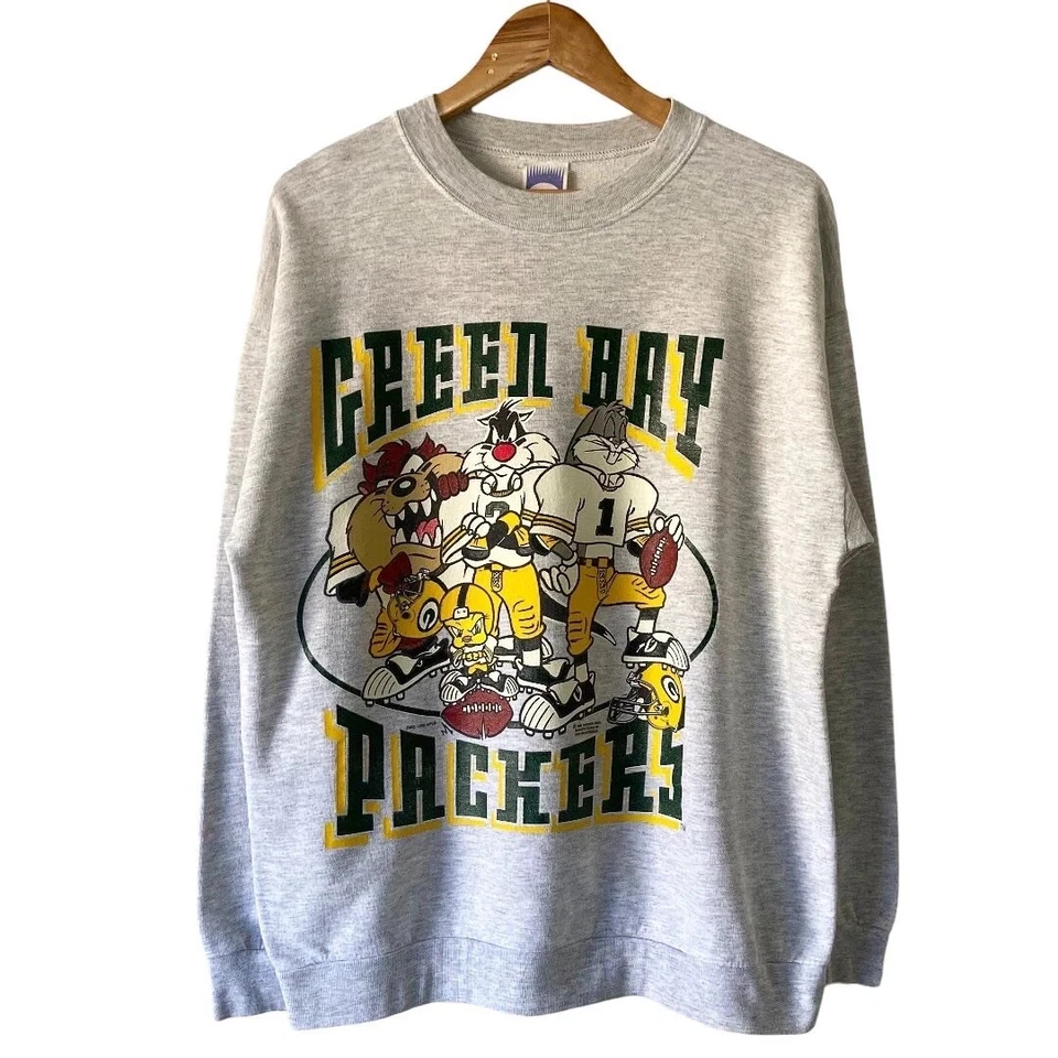 Sudadera cuello redondo Green Bay Packers 1995 de colección NFL Looney Tunes RM1357 Foto 1 de 1