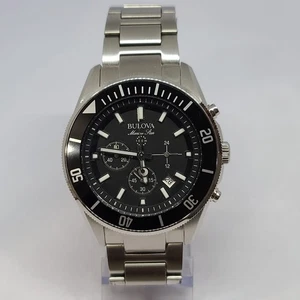 RELOJ HOMBRE BULOVA MARINE STAR ANALÓGICO ESFERA NEGRA M-331 - Imagen 1 de 12