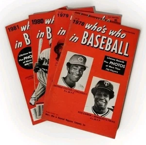 Who's Who In Baseball Vintage Book Lot - 4 Books Total,  1979 - 1981 Softcover - Bild 1 von 7